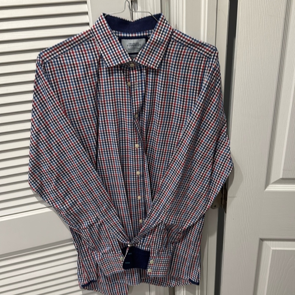 EUC Mens Charles Tyrwhitt plaid shirt